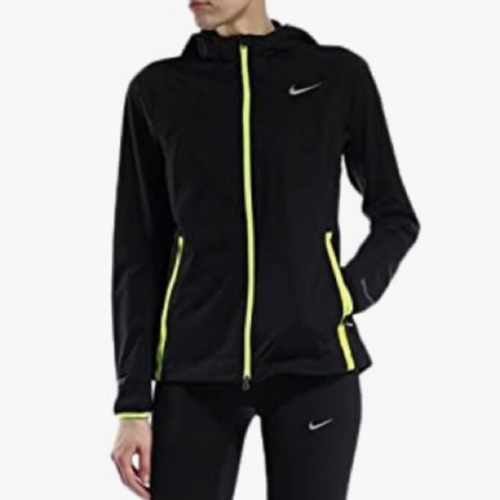 NWT Nike Running Shield Light‎ Hooded Running Jacket Black Medium